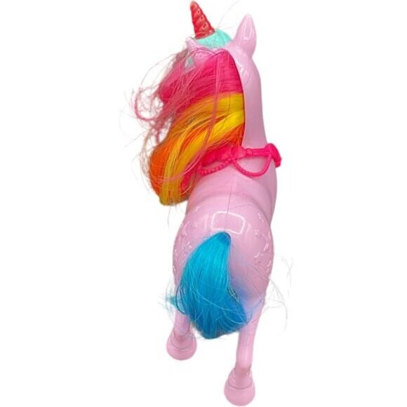 Barbie Dreamtopia Rainbow Potty Unicorn Pony with Necklace Hair & Horn - Picture 2 of 3